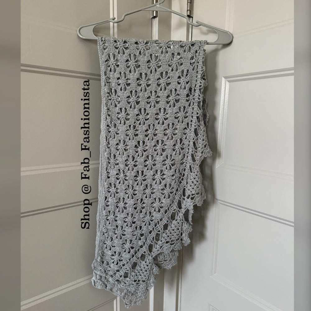 💰 Knit scarf coverup floral knit